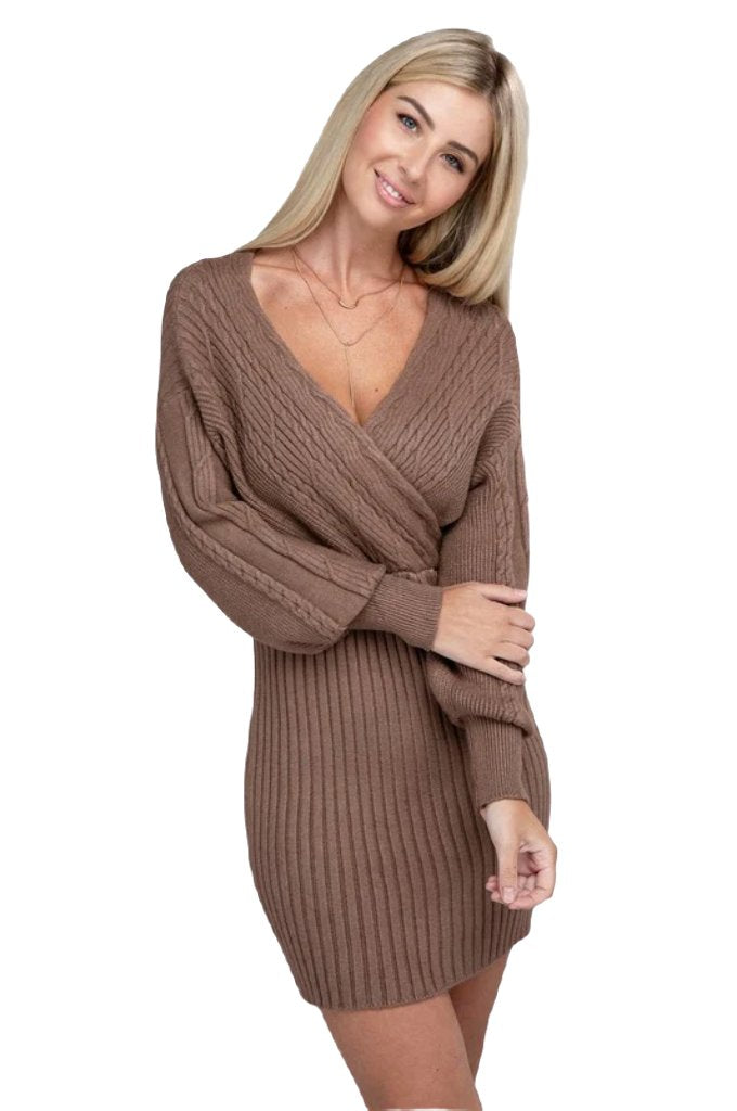 Cable Knit Sweater Dress - PureLove Designs LLC