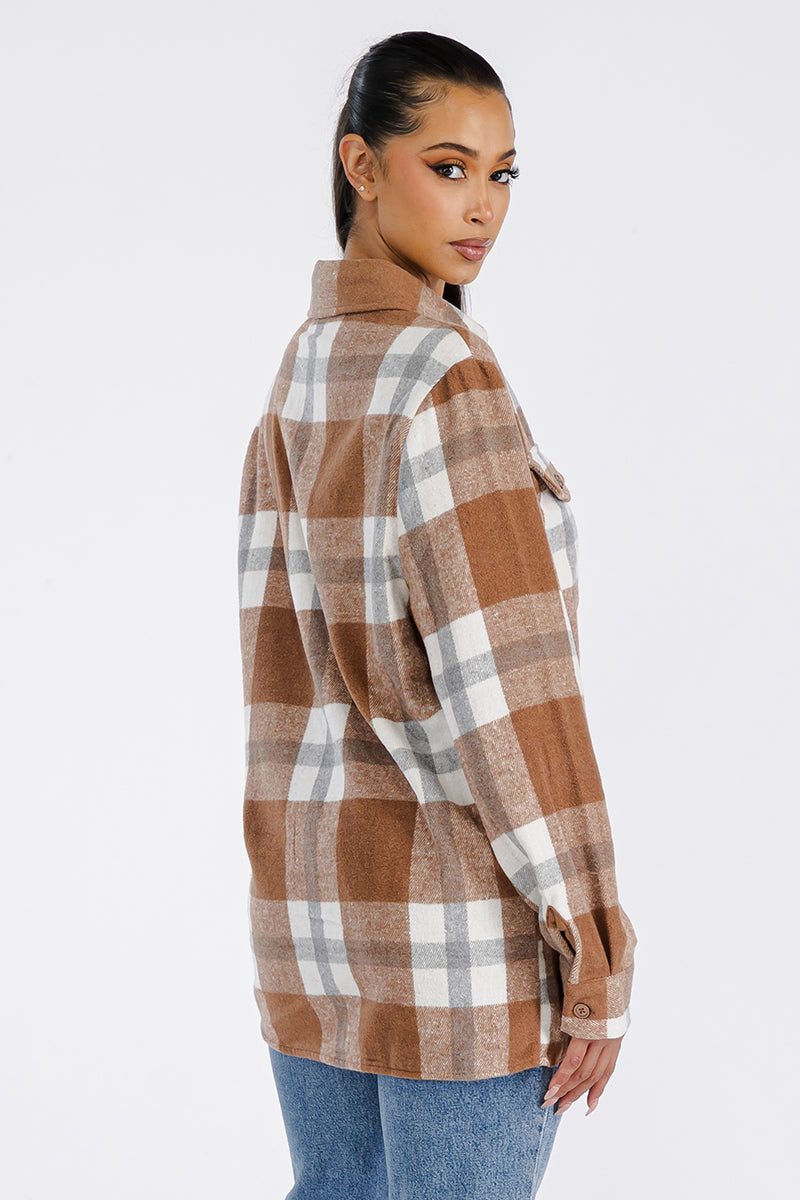 Boyfriend Oversized Soft Flannel Shacket - PureLove Designs LLC