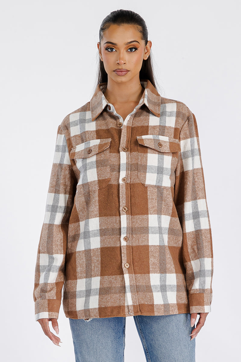 Boyfriend Oversized Soft Flannel Shacket - PureLove Designs LLC