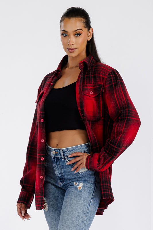 Boyfriend Oversized Soft Flannel Shacket - PureLove Designs LLC