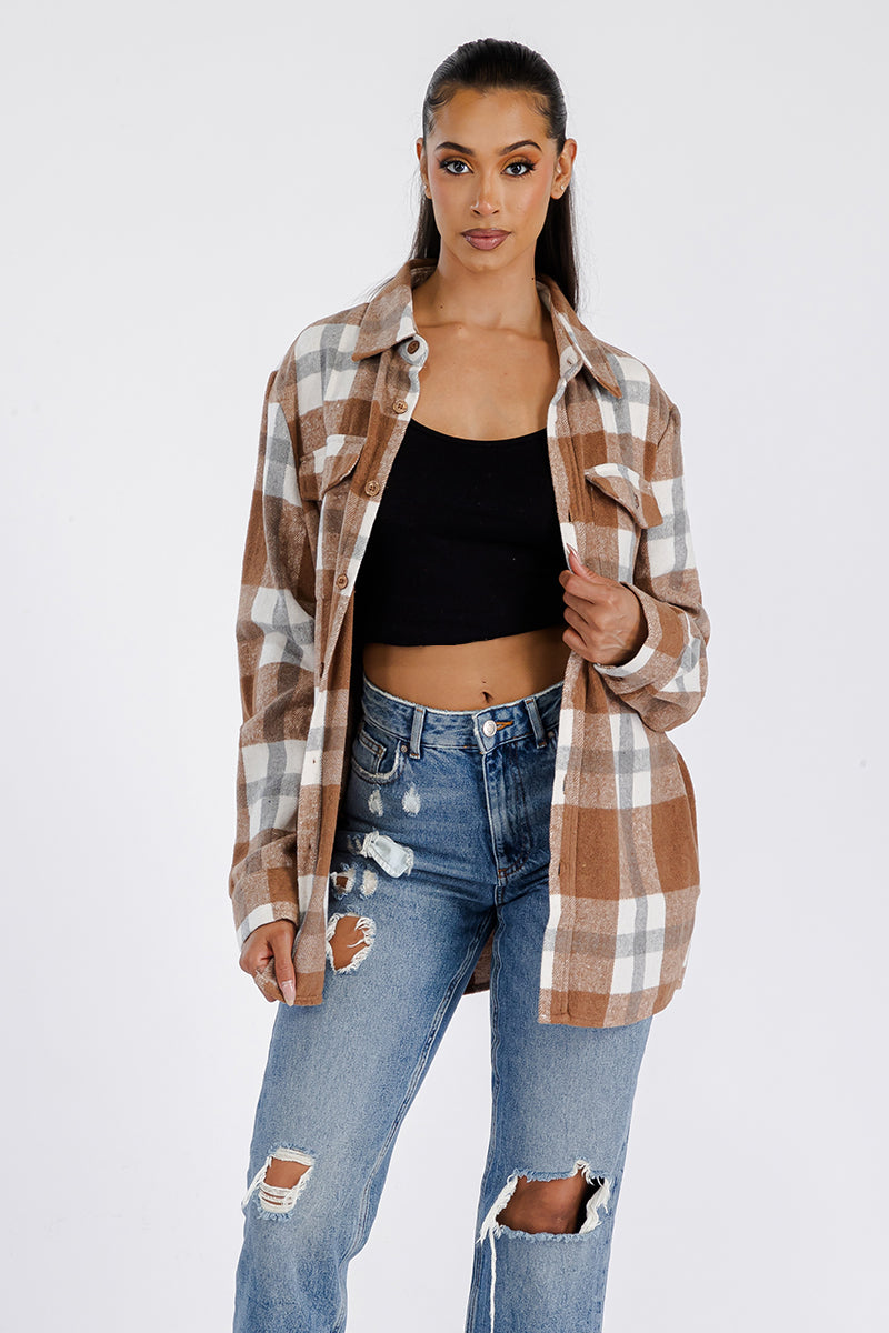 Boyfriend Oversized Soft Flannel Shacket - PureLove Designs LLC