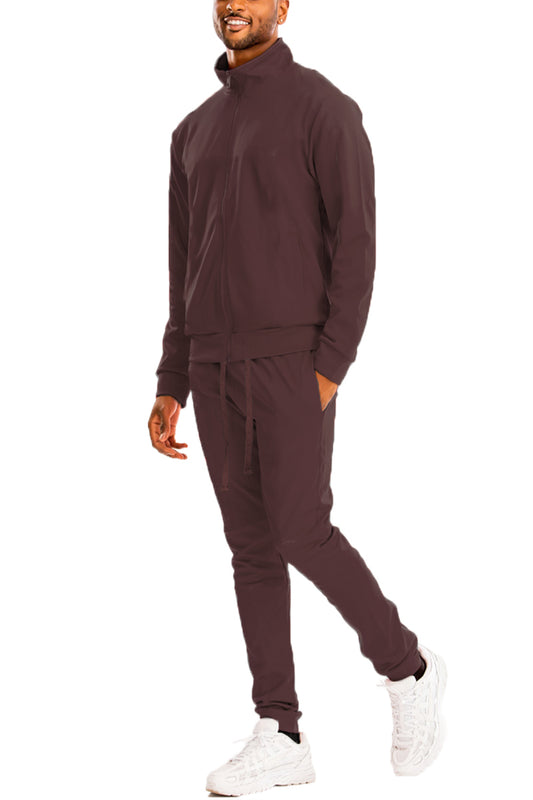 Solid Track Suit - Brown - PureLove Designs LLC