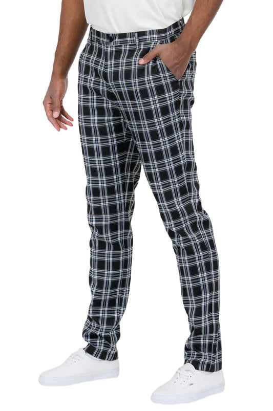 Plaid Slim Fit Trouser Pants - PureLove Designs LLC