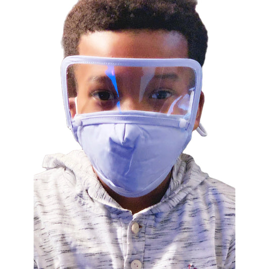 Kids Face Mask w/ Detachable Eye Shield - PureLove Designs LLC