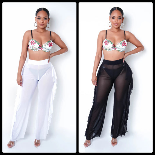 Sheer Swimsuit coverup / Sheer Pants / Sexy Pants - PureLove Designs LLC