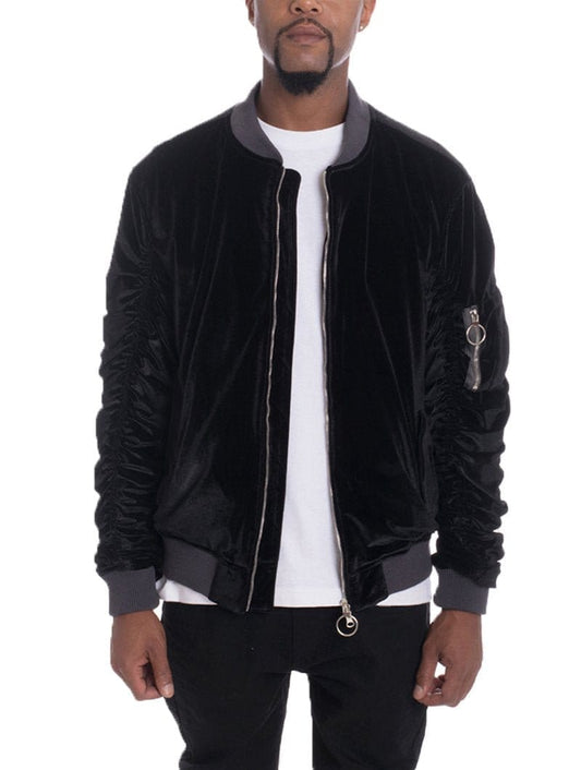 VELOUR BOMBER JACKET - PureLove Designs LLC